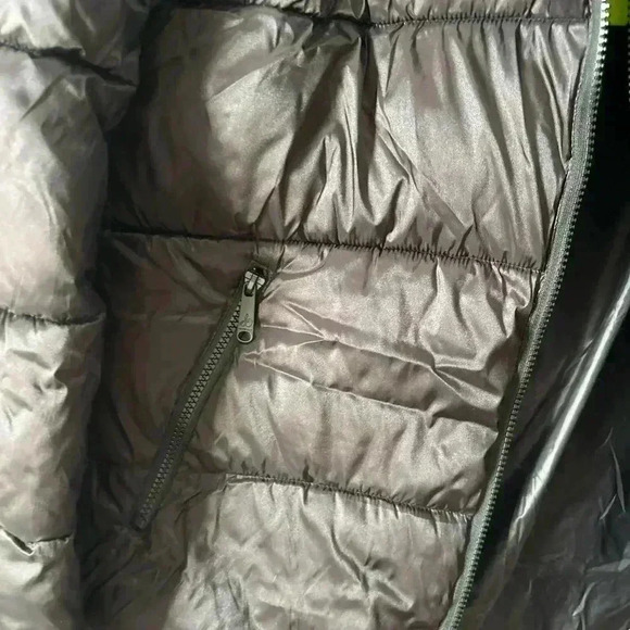 Sam Edelman Hooded Funnel Collar Puffer BlacK - Picture 3 of 6